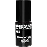 one step smalto semipermanente in gel 3-in-1 veloce e facile applicazione durata 3 settimane alta pigmentazione senza strato di dispersione 5ml layla cosmetics n.2 black (nero)