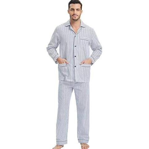 GLOBAL Men's Cotton Pyjamas Set for Comfort Cover