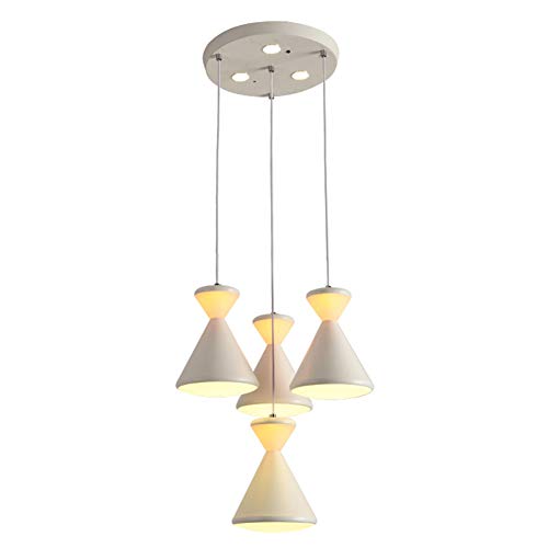 Preisvergleich Produktbild 129W LED Pendelleuchte für esstisch, Hängeleuchte dimmbar Pendellampe hoehenverstellbar, Leuchte für esszimmer Wohnzimmer Esszimmer,weiße mit Fernbedienung 1 (8816)