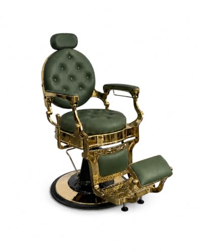 IDEALHOUSE Heavy Duty Vintage Barber Chair, 700LB Hydraulic Reclining Salon