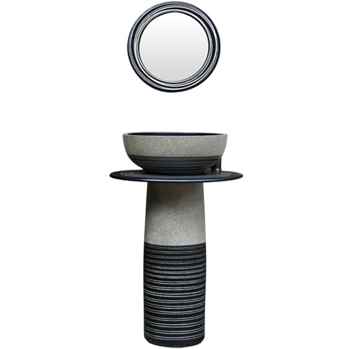 RDIAYDN Säulenwaschbecken Bodenstehend Vintage-Waschbecken