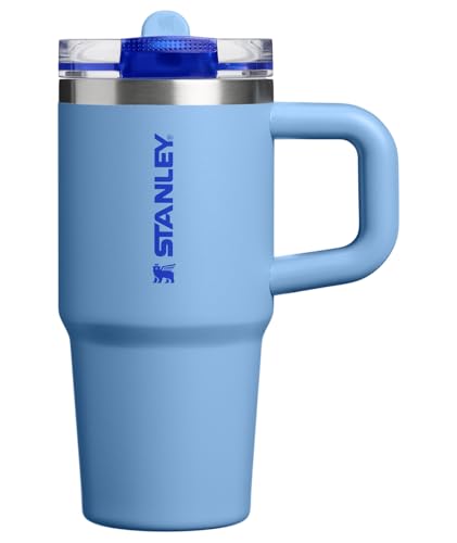 Image of STANLEY Quencher ProTour Flip Straw Tumbler with Leakproof Lid 14 oz | Built-In Straw & Handle | Cupholder Compatible for Travel | Insulated Stainless Steel Cup | BPA-Free | Blue Sky