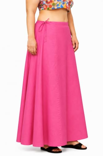 Image of CITIX Pure Cotton Petticoat for Women's Saree | Adjustable Drawstring Waist