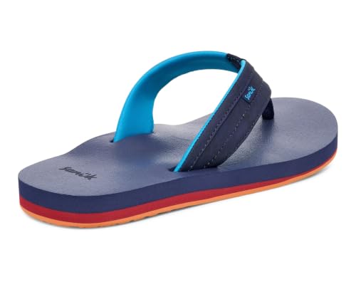 Image of Sanuk Mens Ziggy ST | Flip Flops for Men | Mens Sandals | Beach Sandals | Water Friendly & Lightweight | Comfort Footbed