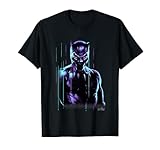 Marvel Infinity War Black Panther Neon Glow Graphic T-Shirt T-Shirt
