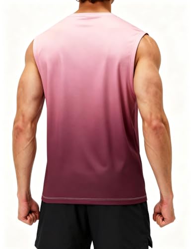 Image of EZRUN Men's Workout Sleeveless Shirts Quick Dry Muscle Swim Shirt Gym Fitness Running Beach Tank Tops