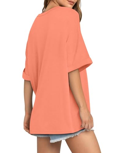 Bliwov 3Pack Women Oversized T-Shirt Short Sleeve Loose Tops Crew Neck Fashion Blouses Summer Outfits Beach Vacation Clothes4