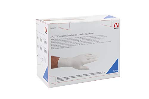 GUANTES DE OPERACION KRUTEX ESTERIL C/POLVO 6,5 50PAR KRUUSE