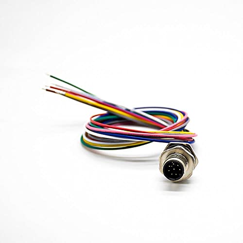 Conector M12 Macho 8 Pines A Coded 0.2M Solder Waterproof miniatura 6