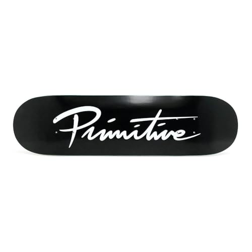 PRIMITIVE DECK v~eBu fbLiqpj TEAM NUEVO SCRIPT CORE BLACK/WHITE 7.37 XP[g{[h XP{[
