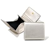 [JOIN・K] (ルチアーナ) 二つ折り財布 レディース 牛革 ボックス型 小銭入れ 大容量/wt-14