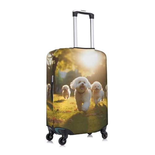 Oodles Of Poodles Print Suitcase Covers For Luggage Suitcase Cover Travel Luggage Cover Fits 18-32 Inch Suitcases3