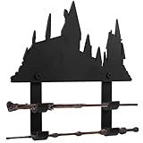 Wall-mounted Wand Display Stand - Wizard Wand Display Shelf 2 Tiered Wooden Magic Wands Holder with...