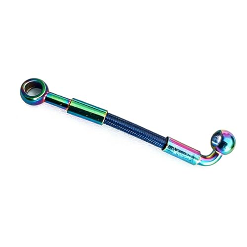 Manguera de freno M10 soluciona tacto esponjoso con cable trenzado hidráulico de 30cm