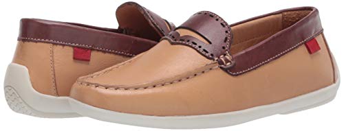 Image of Marc Joseph New York Kids' Genuine Leather Made in Brazil Driving Loafer with Penny Detail