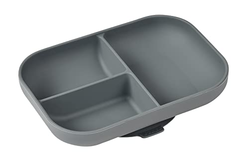 Béaba, Assiette Silicone Compartimentée Avec Ventouse, Anti dérapant, Sain et Durable, Compatible lave-vaisselle, Micro-onde, Congélateur, Facile...