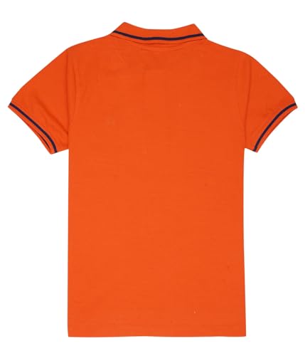 Image of Cloth Theory Boys Cotton Polo T-Shirt for Kids Regular Fit Half Sleeve Casual Summer Polo Neck T-Shirt