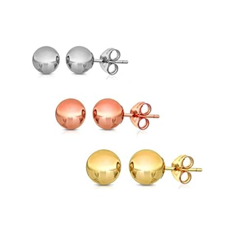 PORI JEWELERS 925 Silver Ball Stud Earrings Cover