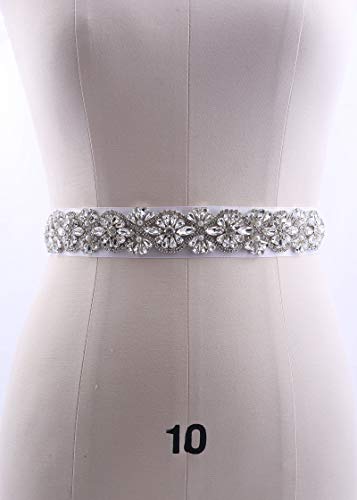 Crystal Bridal Belt Handmade Wedding Sash with Rhinestones Pearls for Wedding Gown4
