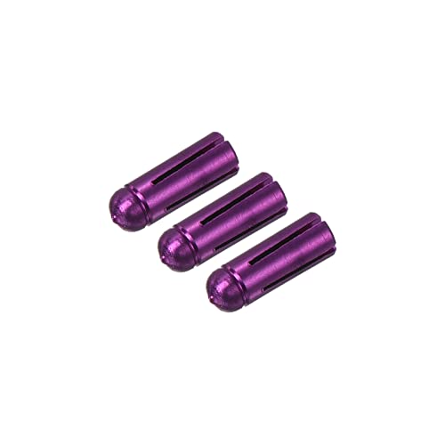 PATIKIL Dart Flight Protectors, Aluminum Alloy Dart Accessories Wing Savers for Steel & Plastic Flights - 3 Pack (Purple)
