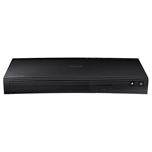 Samsung Blu-ray DVD Disc Player with Built-in Wi-Fi 1080p & Full HD Upconversion, Plays Blu-ray Discs, DVDs & CDs, Plus CubeCable 6Ft High Speed HDMI Cable, Black Finish