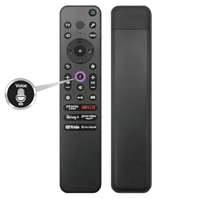 RMF-TX910U Voice Remote New Replacement Compatible with Sony TV Bravia Remote, Compatible with All Smart LED OLED TVs Series with Voice Function