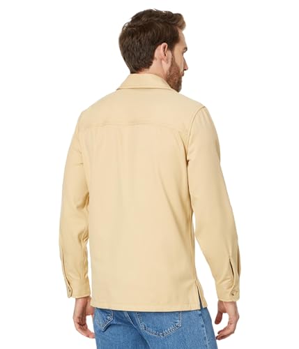 Lacoste Men's Long Sleeve Overshirt Fit Button Down Shirt W/Two Front Pockets2