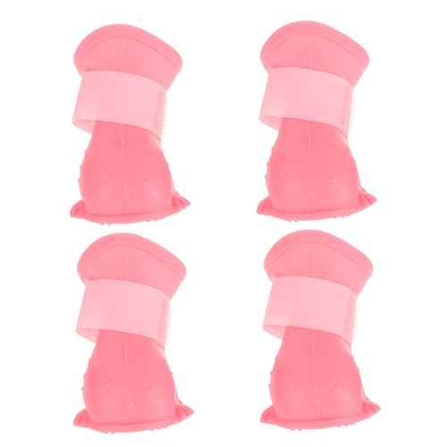 JOINPAYA 4Pcs Dog Rain Shoes Slip Puppy Boots for Outdoor Use Lightweight and Portable with Omnidirectional Design for Rainy Days