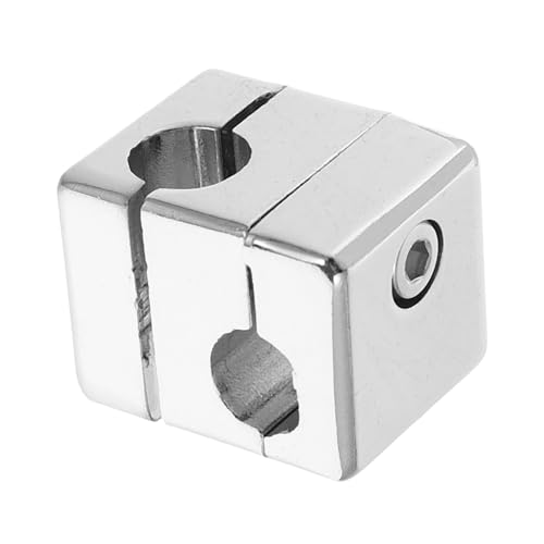 OSOLADY Square Stand Clamp Stainless Steel Clamp Holder Cross Clamp Lab Home Use 10mm Diameter Precision Made