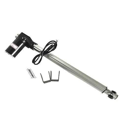 WYDDDARY 24V DC Electric Linear Actuator with Mounting Bracket 6000N/1320LB Heavy Duty Actuators Controller Stroke 15.74inch (400mm) Small Push-Rod Motor for Massage Bed TV Table Lift
