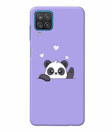 Image of Printed Hard Back Case Cover & Compatible for Samsung Galaxy M32 4G | Cute Panda Art (Multicolor) - D1182