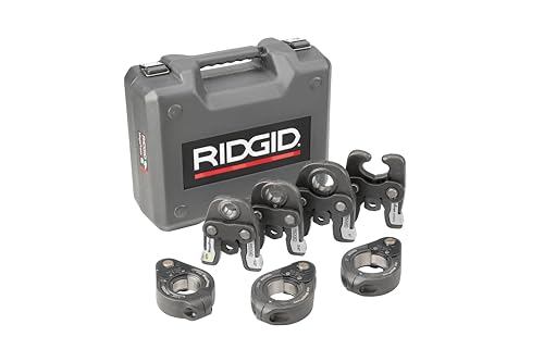 RIDGID 48553 MegaPress Jaws And Rings, 1/2 Inch to 2 Inch MegaPress Kit, Hydraulic Crimping Tools