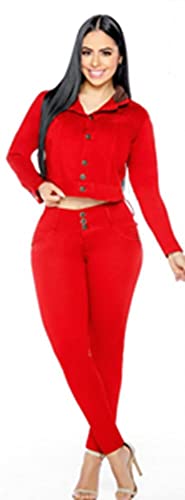 Colombian Push Up Set Red 8150