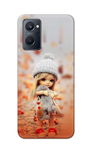 Image of PRINTFIDAA Doll Cute Girl Amazing Beauty Little Kid Child Playing Hard Back Cover for Realme 9i Back Cover -(P6) KAT1001