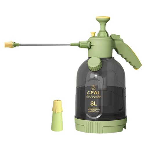 Milageto 3 litros de la Bomba de jardín Presión del rociador Puede manija ergonómico versátil para la Botella de fumigación de jardinería 11.8x7.6 Pulgadas, con Varita Larga