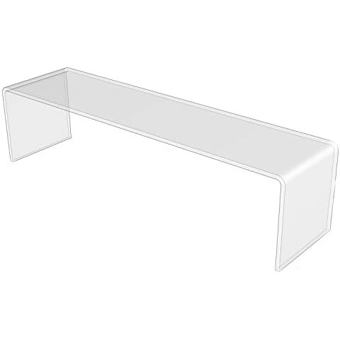 Clear Acrylic Plastic Cabinet Display Stand - Exhibition Riser Plinth- Hoverstand (4mm-thick-40cm-10cm-10cm, Max Load 0.5kg) Cover