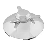 GG Grand General 10860 Universal Chrome Front Wing Spinner Hub Cap, Straight, 1 Inch Lip, L/H