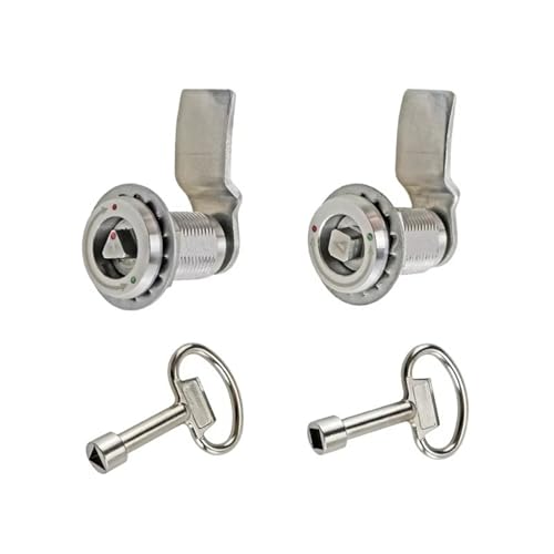 シリンダーロック 304 ステンレススチール コントロールキャビネット アイアン ドア 三角 四隅 トング 1個 (正方形調整可能)