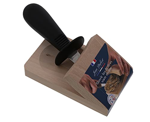 Sabot cale huître avec couteau à huître manche polypropylène noir