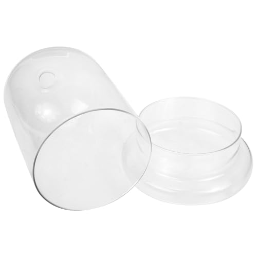 Housoutil Cúpula de Vidrio Transparente con Forma en U para Decoración de Bodas y Exhibición de Figuras Decorativas, Diseño Artístico y Elegante