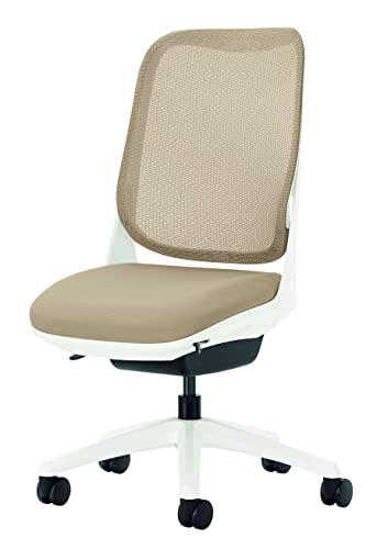 ライオン事務器 オフィスチェア アームレス ライド サンドベージュ 79802