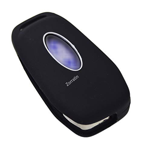 Image of Silicone Rubber Key Fob Covers Protector for Ford F150 F250 F350 F450 F550 Raptor Ranger Transit Fusion Bronco Lightning Maverick XLT (Flip Key)