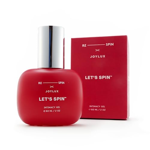 Joylux LET’S SPIN™ Intimacy Gel | Halle Berry and Respin X Silky-Smooth Feel | pH-Balanced, Clean, Fragrance-Free, Water-Based Gel with Hyaluronic Acid and Aloe Vera (2 fl oz)