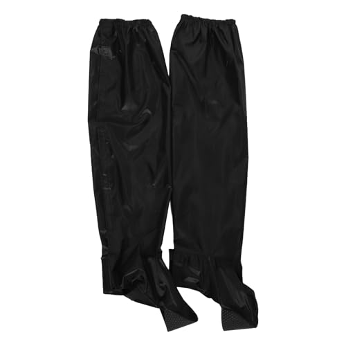 JOINPAYA Pantalones Impermeables Unisex para Moto y Exterior Talla L Color Negro Cubrebotas Resistentes al Agua Viento Ideales para Lluvia Intensa Senderismo y Trabajo al Aire Libre