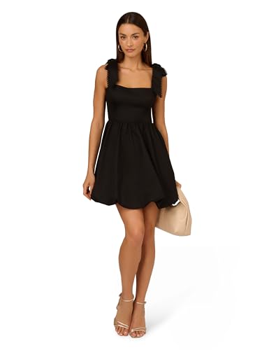 Image of Adrianna Papell Women's Tie Shoulder Bubble Dress