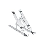 Brightium Faltbarer Aluminium-Ständer, leicht und tragbar, ideal für die Höhenverstellung und Verbesserung der Ergonomie bei Büroarbeiten oder Studios.