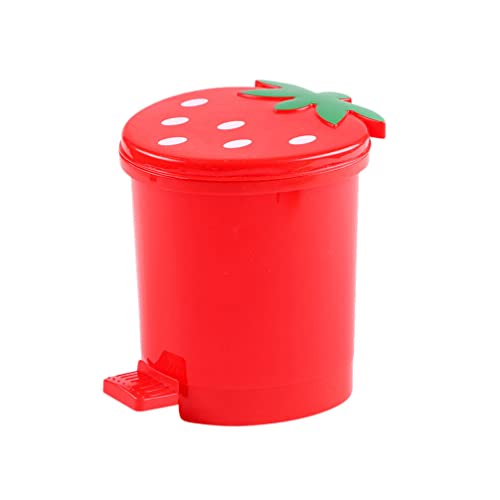 Image of Unomor Cute Mini Desk Trash Can Adorable Desktop Waste Container for Bedroom Kitchen Office Compact Decorative Garbage Can Functional Stylish Organizer Heart Design