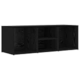 vidaXL Panchina per Scarpe in Rovere Nero, in Legno ingegnerizzato, Misura 102 x 35 cm - Ampio Spazio e posti a Sedere - Design Multifunzionale, Perfetta per camere da Letto, ingressi e corridoi - A