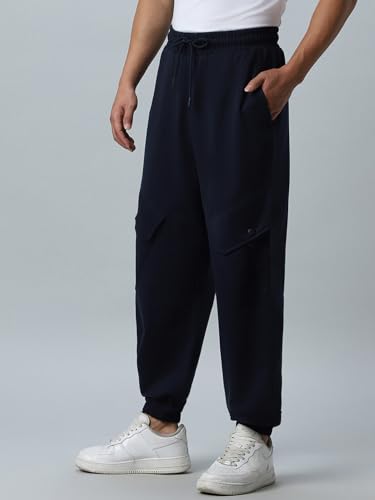 Image of Bewakoof Air 1.0 Men's Solid Oversized Joggers