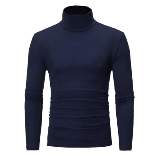 Solid Color Casual Simple High Collar Slim Classic Bottoming Men's Sweater